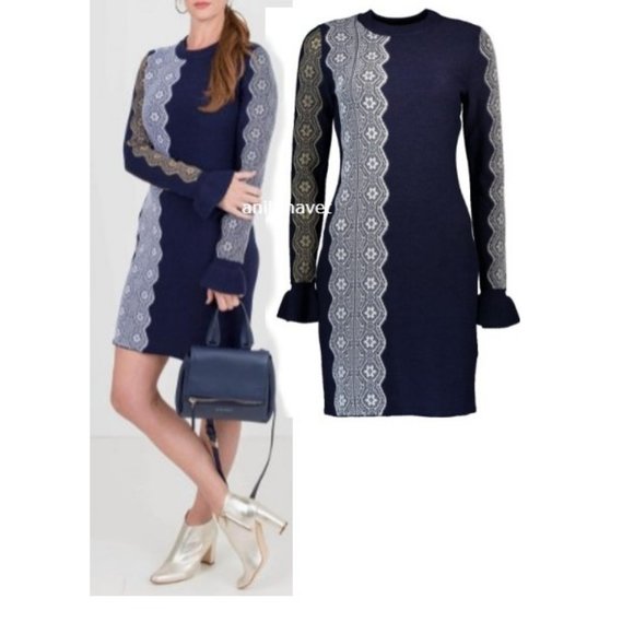 3.1 Phillip Lim Dresses & Skirts - PHILLIP LIM Intarsia Lace Wool Blend Dress